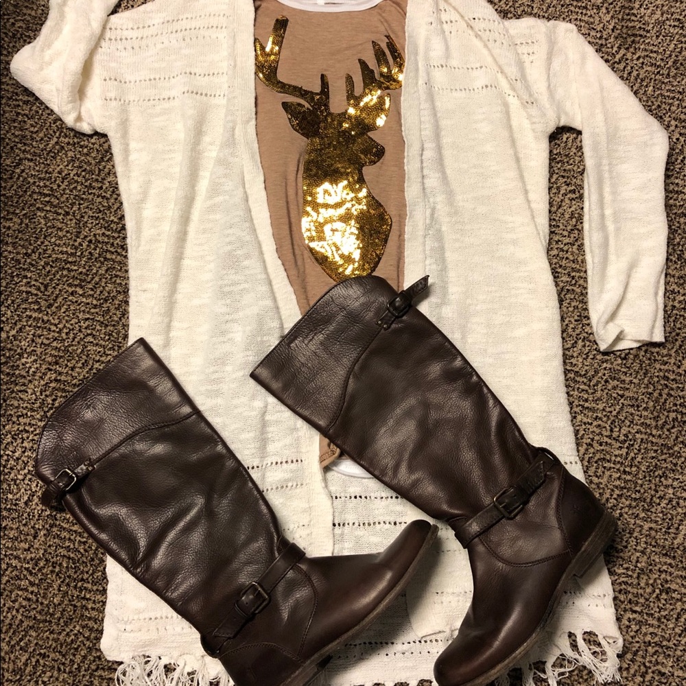 STUNNING Chocolate Brown Frye Riding Boots
